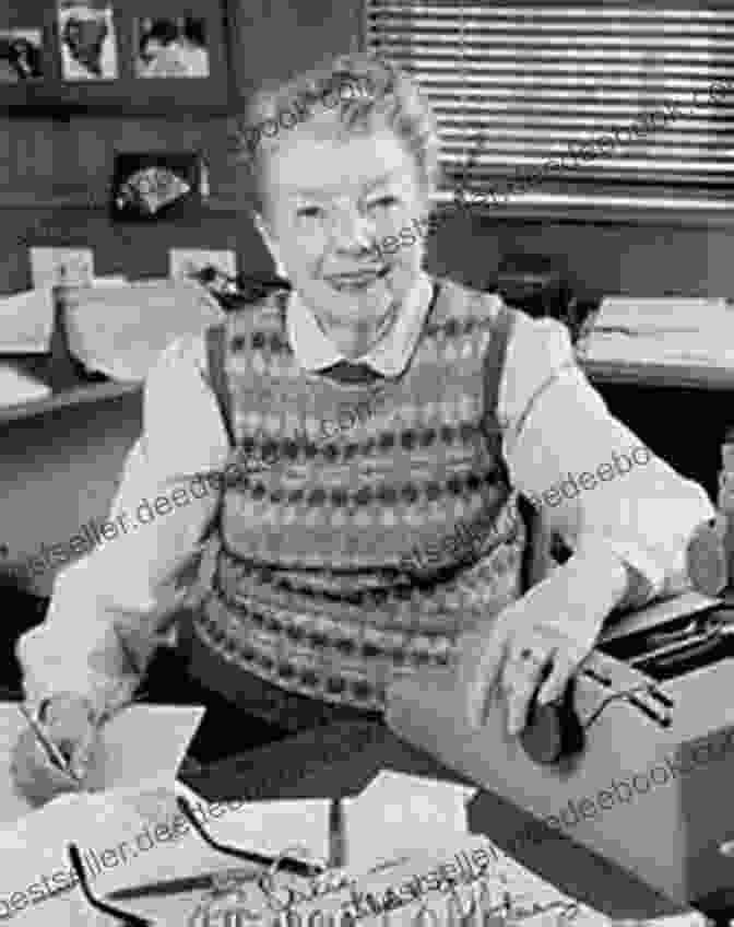 A Black And White Photograph Of Phyllis Whitney, An Author. The Golden Unicorn Phyllis A Whitney