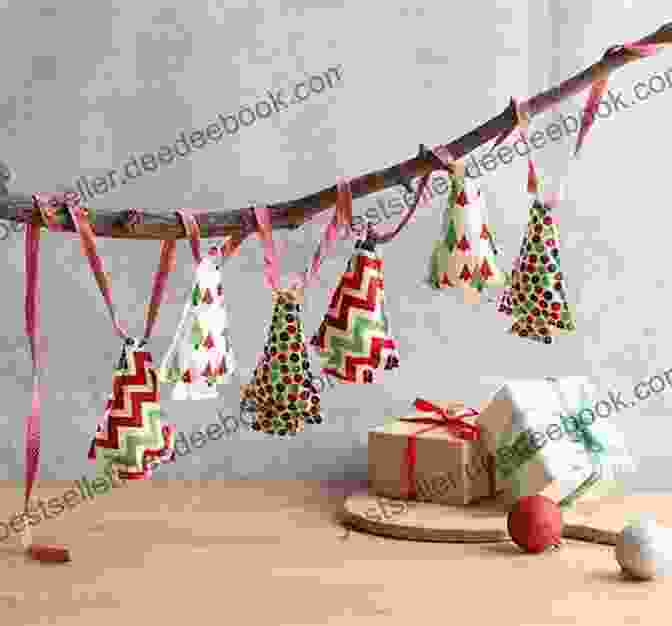 A Colorful Fabric Garland Hanging From A Tree Branch Sew Outdoor Living: Brighten Up Your Garden With 22 Colourful Projects (Sew Series)