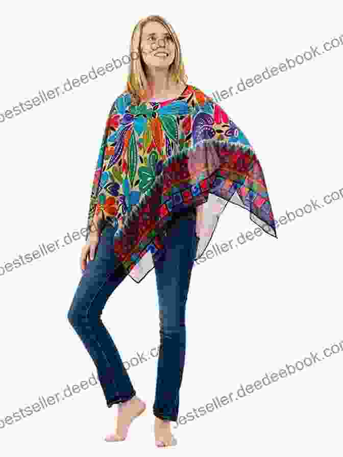 A Colorful Poncho In A Vibrant Print With A Cozy Tassel Trim. Back In Style: 30 Made Modern Sweaters Vests Bags Ponchos More