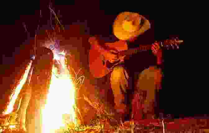 A Cowboy Sits By A Campfire, Strumming A Guitar. Three Weeks With A Bull Rider (Oklahoma Nights 3)