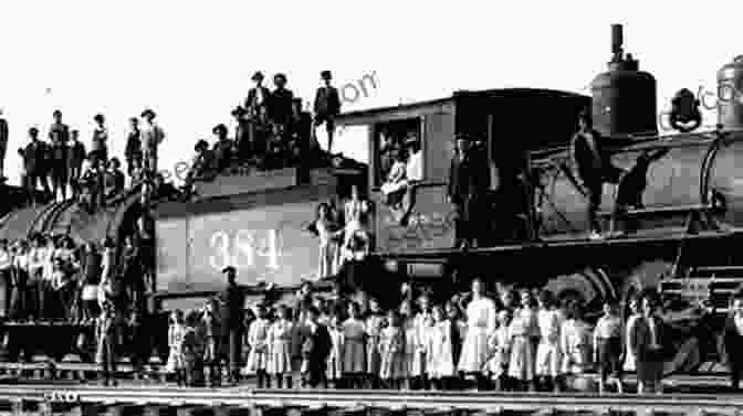 A Group Of Children Standing On The Steps Of A Train, Circa 1900s Orphan Train Riders: Three Historical Fiction Stories