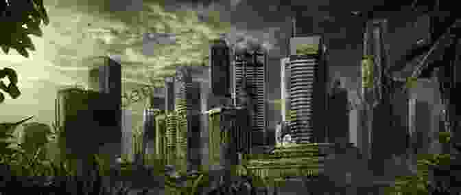 A Panoramic View Of The Post Apocalyptic City In The 'Outsider Chronicles', With Towering Skyscrapers Reduced To Rubble And Overgrown With Vegetation. Monster: A YA Post Apocalyptic Dystopian Thriller (The Outsider Chronicles 4)