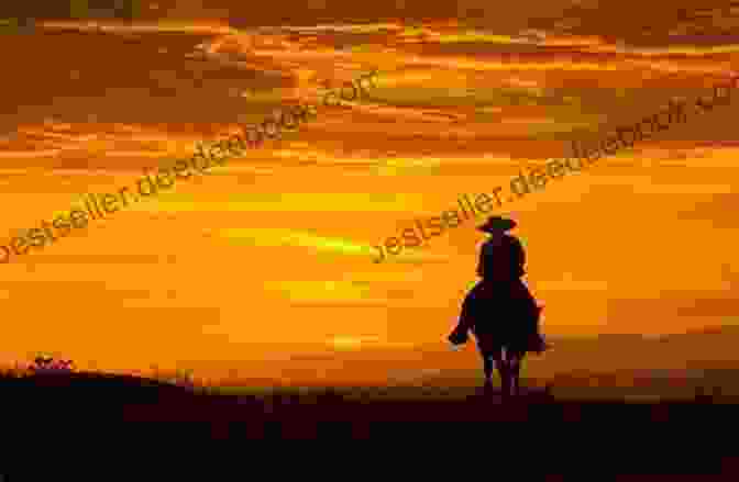 A Panoramic View Of The Texas Hill Country At Twilight, With A Lone Cowboy On Horseback Silhouetted Against The Golden Sky. Twilight On The Range: Recollections Of A Latterday Cowboy (M K Brown Range Life 2)