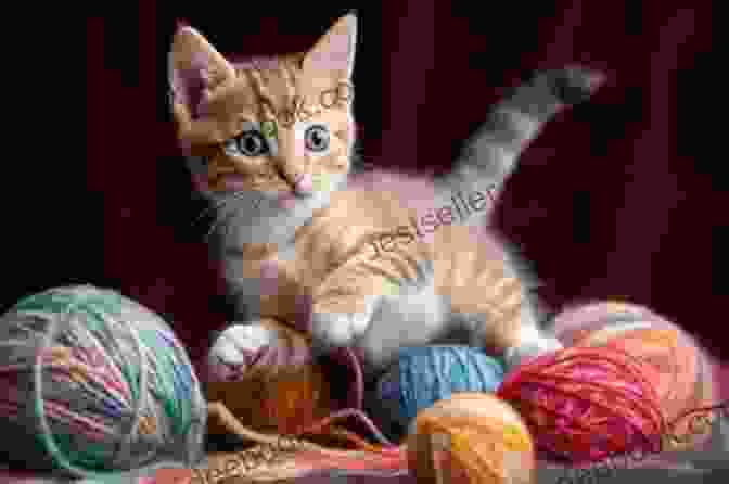 A Playful Kitten Pouncing On A Ball Of Yarn Silly Cats: A Hilarious Fun Illustration For Cat Lovers (Silly Pets 1)