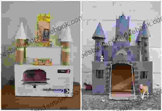 A Scratching Post Castle Made With A Cardboard Box And Some Carpet. Cat Castles: 20 Cardboard Habitats You Can Build Yourself