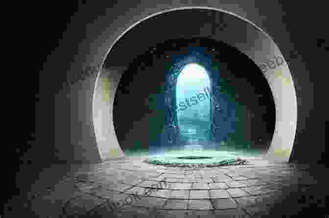 A Screenshot From Time Of Dread: Blood Bone, Depicting A Shadowy Figure Standing In Front Of An Ancient Stone Portal, Surrounded By Strange Symbols And Glowing Crystals. A Time Of Dread (Of Blood Bone 1)