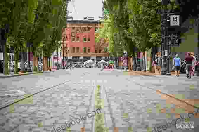 A Vibrant Street Scene In Downtown Portland, With People Walking And Biking. Went To Portland: An American Journey In Photos