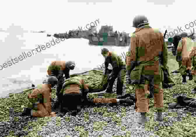 American Soldiers Storming The Beaches Of Normandy On D Day, Their Faces Etched With A Mix Of Determination And Fear, Representing The Immense Courage Displayed By Allied Forces During World War II. A Teacher S Guide To Land Of Hope: An Invitation To The Great American Story