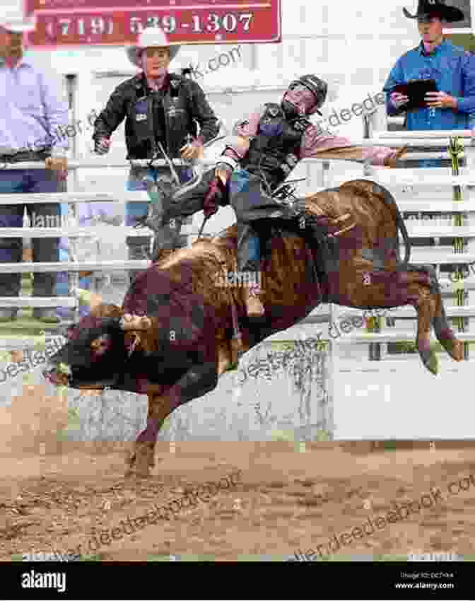 Bull Riders Compete In A Bull Riding Competition, With The Crowd Cheering In The Background. Three Weeks With A Bull Rider (Oklahoma Nights 3)