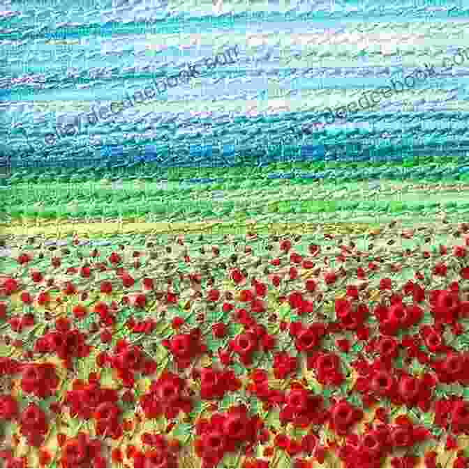 Field Of Stitched Poppies Stitched Textiles: Flowers Bobby Britnell