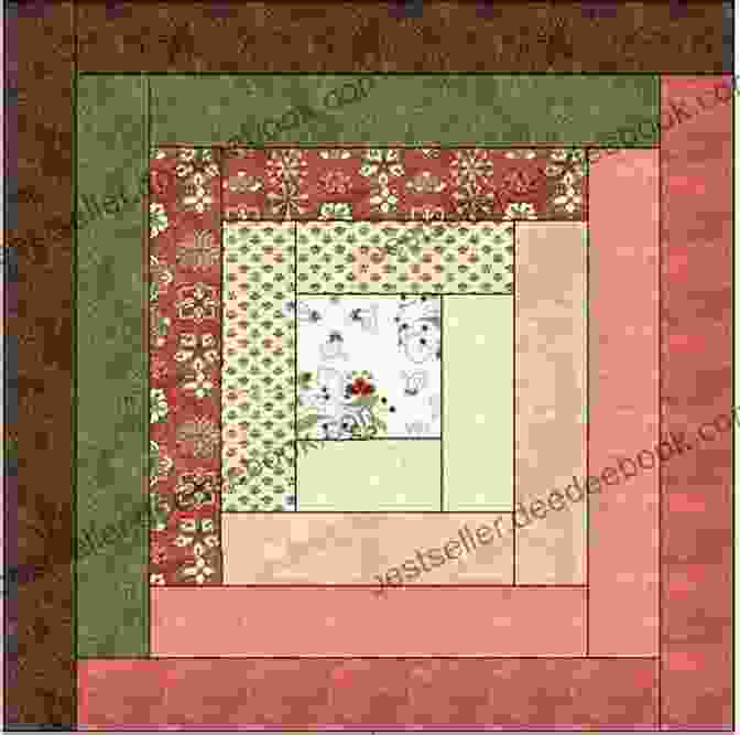 Image Of A Log Cabin Quilt Block True Blue Quilts: Sew 15 Reproduction Quilts Honoring 19th Century Designs