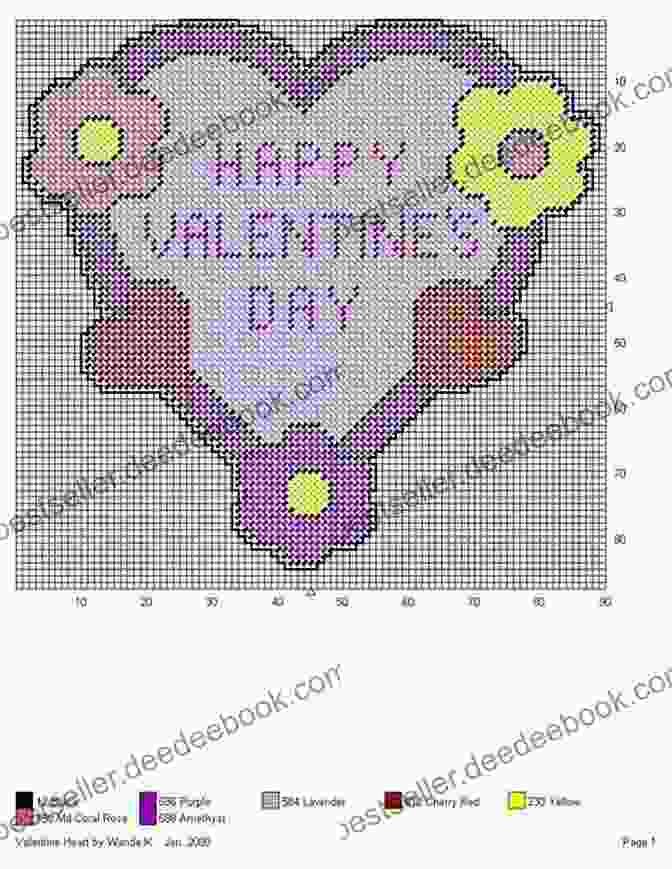 Lacy Valentine Heart Plastic Canvas Pattern Valentine S Collection: 16 Patterns In Plastic Canvas