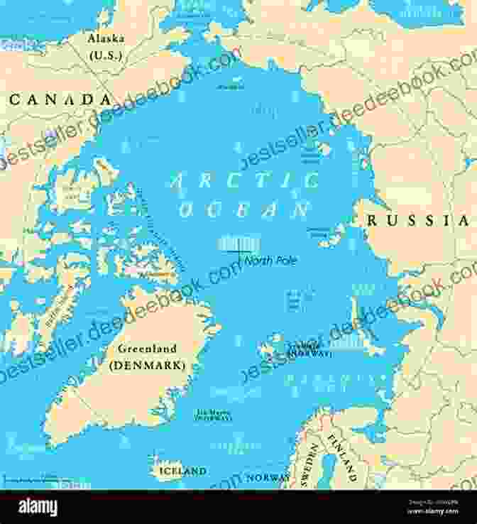 Map Of The Arctic Region With Russia Highlighted In Red. Red Arctic: Russian Strategy Under Putin