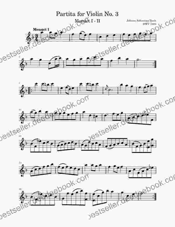 Menuet From Partita No. 3 For Solo Violin By Jack Ray 101 Popular Songs For Violin Jack Ray