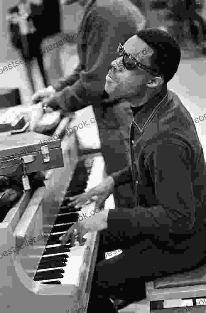 Stevie Wonder Sitting At A Piano, Surrounded By His Classic Albums Stevie Wonder A Musical Guide To The Classic Albums (Book)