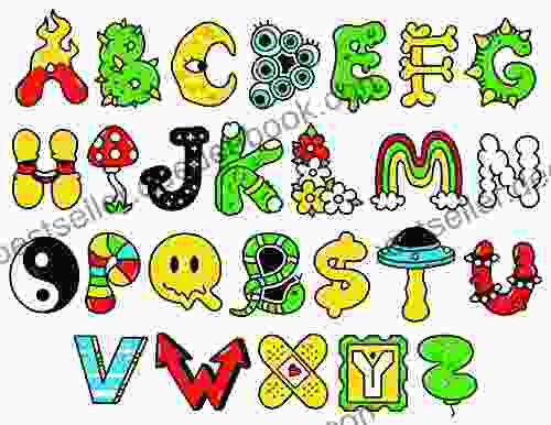 Hippie Alphabet Cross Stitch Pattern: Printable PDF Pattern Vintage 1960s 2 Kinds Of Patterns