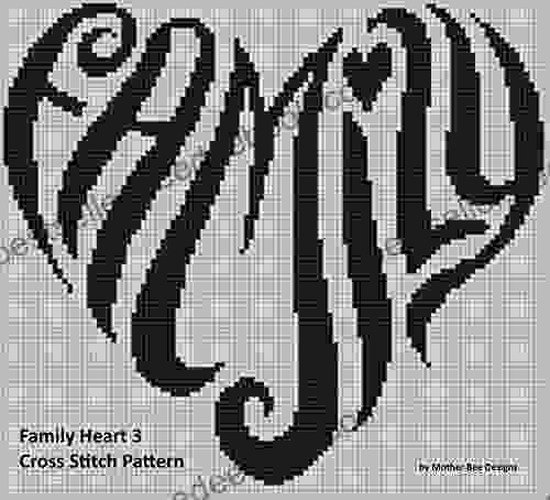 Family Heart 3 Cross Stitch Pattern